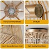 KAISITE 20inches Gold Rattan Ceiling Fan with Light Kit and Remote Control - 3 of 4