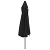 vidaXL Garden Parasol Black Metal, Polyester Large Tiltable - 4 of 4