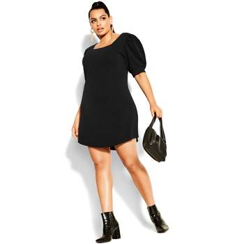 Women's Plus Size Electric Dress - black | CITY CHIC