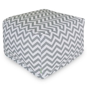 Majestic Home Goods,Ottoman Pouf Chevron - 1 of 4