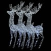 vidaXL Acrylic LED Christmas Reindeers, XXL, Cold White Light, Weather Resistant, Indoor & Outdoor, 250 LEDs, 8 Lighting Modes, USB Powered. - 4 of 4