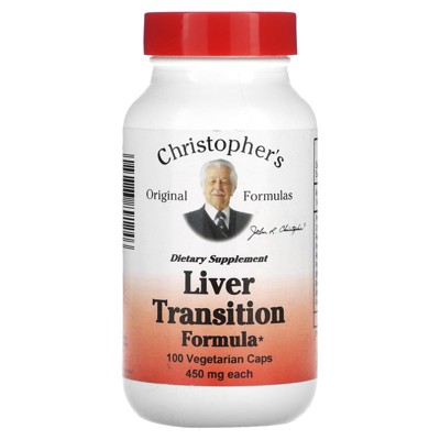 Christopher's Original Formulas Liver Transition Formula, 450 mg, 100 Vegetarian Caps