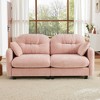 Loveseat Cloud Sectional Sofa - Chenille Fabric Modular Couch with Tufted Backrest, Ergonomic Design & Wooden Base - 3 of 4