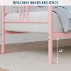 Twin Metal Daybed with Arched Headboard, Storage Drawer, Steel Slats, No Box Spring, Easy Assembly, Black - 3 of 4