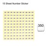Unique Bargains Office Home Warehouse Self-Adhesive Number Stickers 15 Sheet - 2 of 4