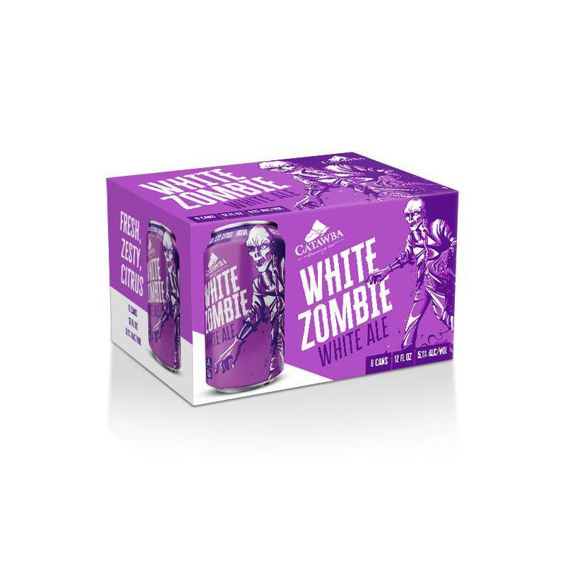 Catawba White Zombie White Ale Beer - 6pk/12 fl oz Cans, 1 of 4