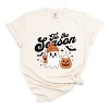 Tis The Season Ghost Retro - Womens Garment Dyed Tee - 2 of 3