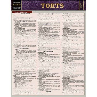 Torts - by  Barcharts Inc (Poster)