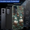 BONGEEK Case Compatible with Samsung Galaxy S25 Edge,Scratch Resistant Hybrid 2-Layer Hard Shell Bright Phone Case,Christmas Retro Snowman Green - 4 of 4