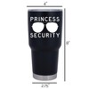 Elanze Designs Princess Security Sunglasses Dad Magical Fairytale 30 Ounce Stainless Steel Classic Coffee On-The-Go Travel Insulated Tumbler Mug - 2 of 4