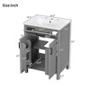 PAGED 24" Bathroom Vanity with Ceramic Sink,Bathroom Sink Cabinet with 2 Soft-Close Doors and Drawers for Bathroom - 3 of 4