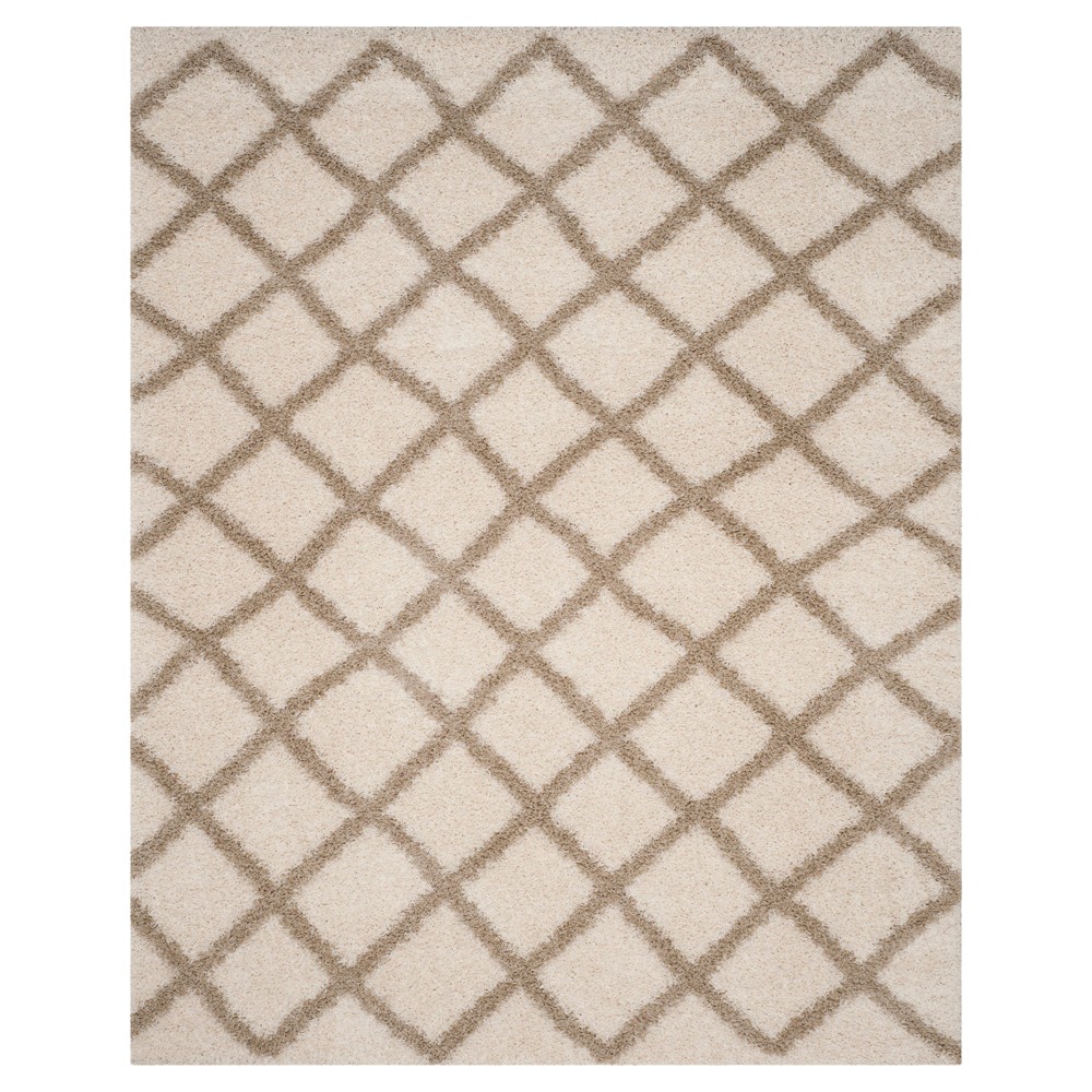 8'x10' Ivory/Beige Geometric Loomed Area Rug - Safavieh