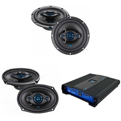 ATG Audio Class A/B Amplifier with 6.5" and 6x9" Coaxial Speakers