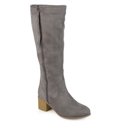 Journee Collection Womens Sanora Stacked Heel Riding Boots