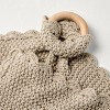Soft Knit Baby Security Blanket with Wood Ring - Hearth & Hand™ with Magnolia - 3 of 3
