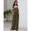Clearlove Maternity Jumpsuit Women's Casual Sleeveless Tie Loose Jumpsuit With Pockets - 2 of 4