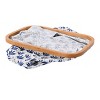 Household Essentials Set of 2 Bamboo Rimmed Krush Baskets - 4 of 4