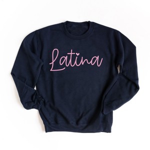 Embroidered Latina Cursive - Women's Graphic Sweatshirt - 1 of 4
