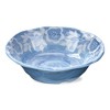 TAG 20 oz. 7 in. Cottage Blue White Flower Melamine Plastic Dinnerware Bowls Set of 4 Dishwasher Safe Indoor Outdoor - 2 of 3