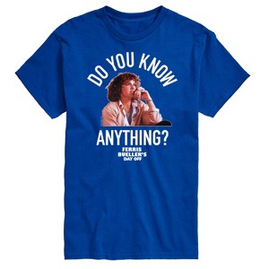 Men's - Ferris Bueller's Day Off - Do You Know Anything Short Sleeve Graphic T-Shirt - 1 of 4