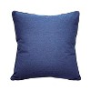 RightSide Designs Indigo Series Morris Thistle Embroidered Indoor/Outdoor Accent Throw Pillow - 3 of 4