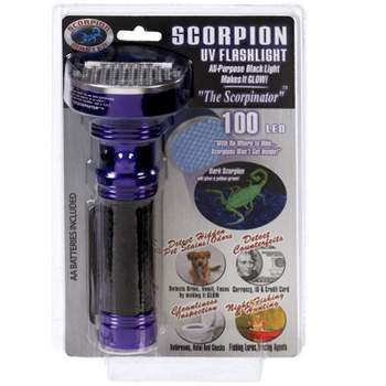Scorpion 100 LED Assorted LED UV Flashlight AA Battery