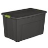 Sterilite Stackable 35 Gallon Storage Tote Box with Latching Container Lid for Home and Garage Space Saving Organization, Gray - image 2 of 4