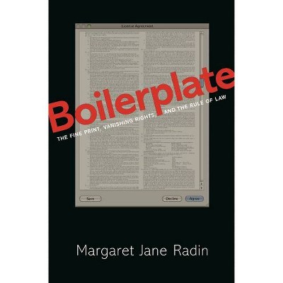 Boilerplate - by  Margaret Jane Radin (Paperback)