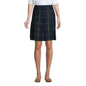 School Uniform Young Women's Plaid Box Pleat Skirt Top of the Knee - 1 of 2