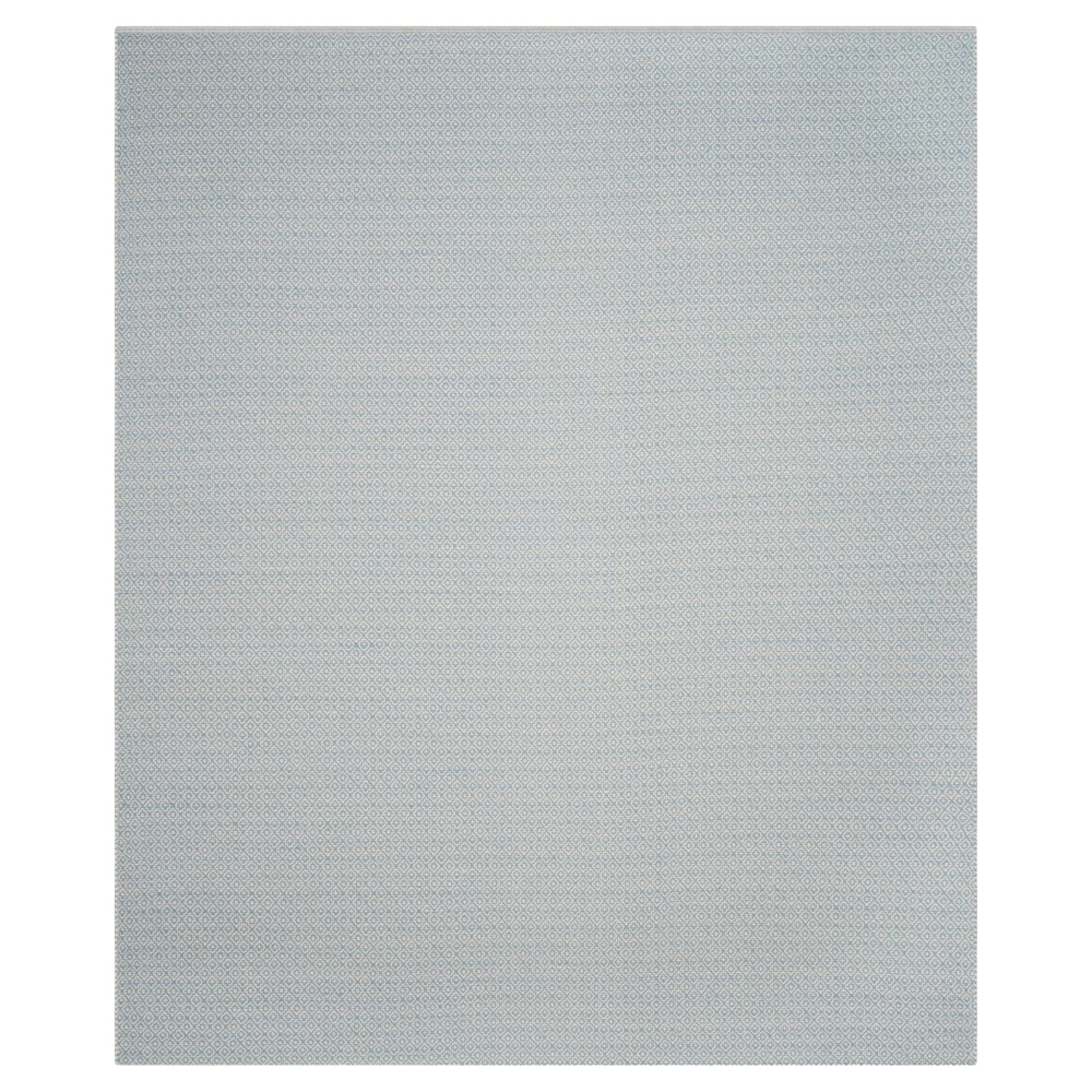 Ivory/Light Blue Geometric Flatweave Woven Area Rug 5'x7' - Safavieh