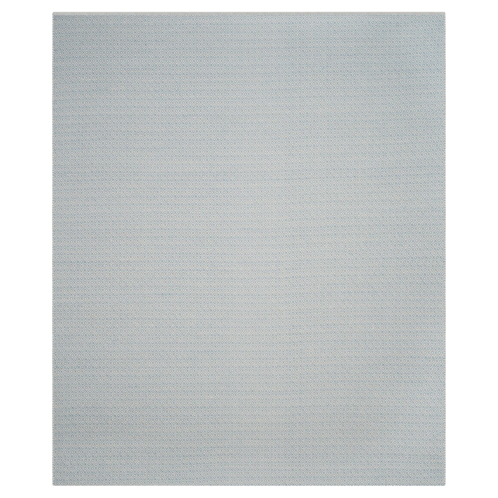 Ivory/Light Blue Geometric Flatweave Woven Area Rug 5'x7' - Safavieh