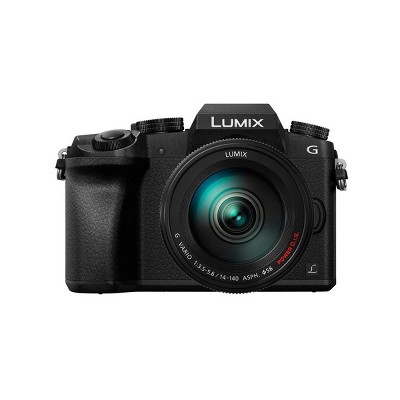 Panasonic Lumix Dmc G7 Mirrorless Camera With Lumix G Vario 14 140mm F 3 5 5 6 Power Ois Lens Black Target