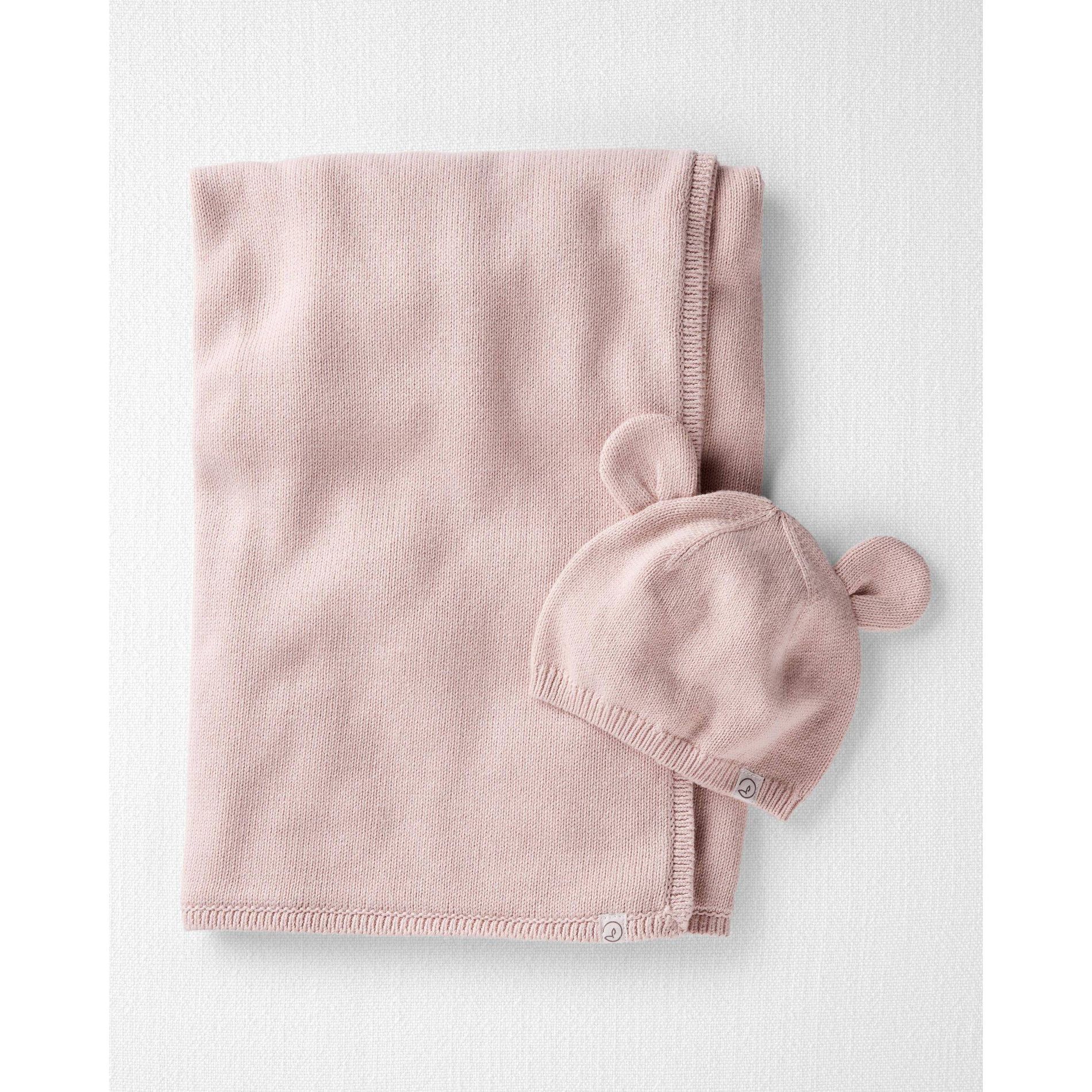 Little Planet by carter's Hat and Blanket 2pc Set 0-3months - Pink