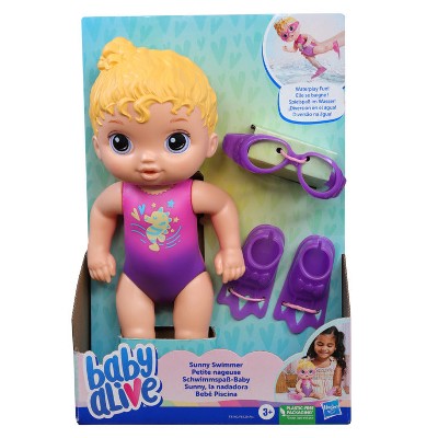 Baby Alive Sunny Swimmer Doll (Blonde Hair)