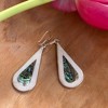 Slickblue 2" Long Alpaca Silver Earrings with Abalone & Mother-of-Pearl, Hypoallergenic Sterling Hooks - 3 of 3