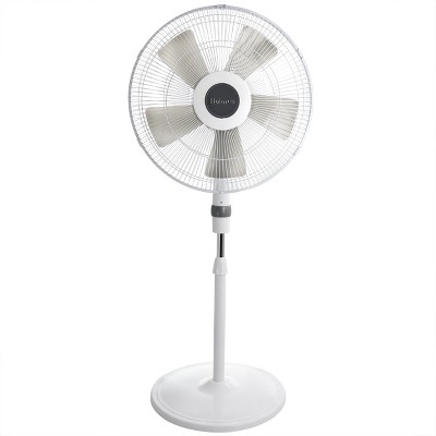 Holmes Oscillating 16 Inch Blade Staind Fan With Metal Grill In White