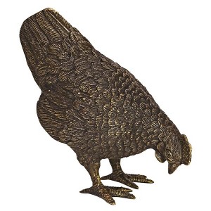 Design Toscano Barnyard Hen Solid Cast Bronze Garden Statue - 1 of 4