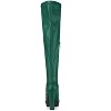 Allegra K Women's Platform Heels Chunky Heel Over Knee High Boots - 4 of 4