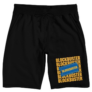 Blockbuster Logo Men's Black Lounge Shorts - 1 of 4