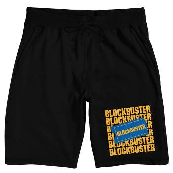 Blockbuster Logo Men's Black Lounge Shorts