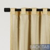 Chenille Solid Room Darkening Back Tab Curtain Single Panel - 4 of 4