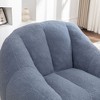Sapphtopaz Fluffy Bean Bag Chair with Tufted,Comfy Bean Bag Lazy Couch with Memory Foam for Adults & Kids,Reading Sofa for Living Room,Bedroom - 4 of 4