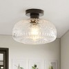 Dewdrop Green Glass Pendant Light,Brass Hanging Fixture,Kitchen Island Adjustable,Bulb Not Included - 4 of 4