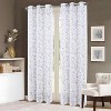 RT Designers Collection Lucia Embroidery Doily Grommet Sheer Curtain Panel Pair Silver - 2 of 4