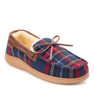 Dearfoams Men's Pierce Microsuede Moccasin House Shoe Slipper - 1 of 4