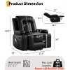 Power Lift Recliner Chair - Heat and Massage, Adjustable Back & Legs, PU Leather Electric Lift Chair Designed for The Elderly and People - 2 of 4