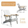 Moda Furnishings Wood Outdoor Adirondack Chair - 4 of 4