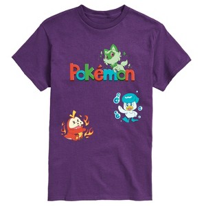 Men's - Pokémon - Sprigatito, Fuecoco, and Quaxly Short Sleeve Graphic T-Shirt - 1 of 3