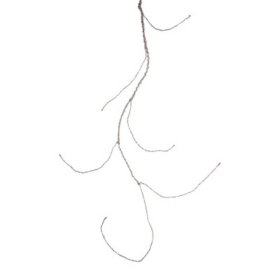 Vickerman 36ct Battery Operated LED Angel Tear Drop Branch Christmas Lights Purple - 4.25' Silver Wire