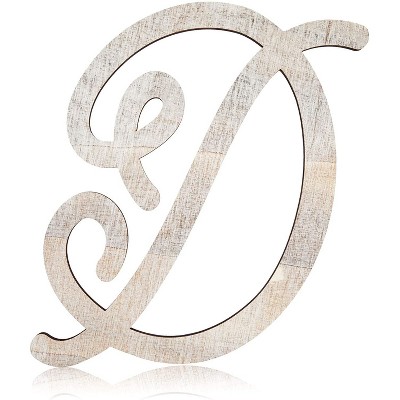 Rustic Wood Monogram Letter D (13 in.)